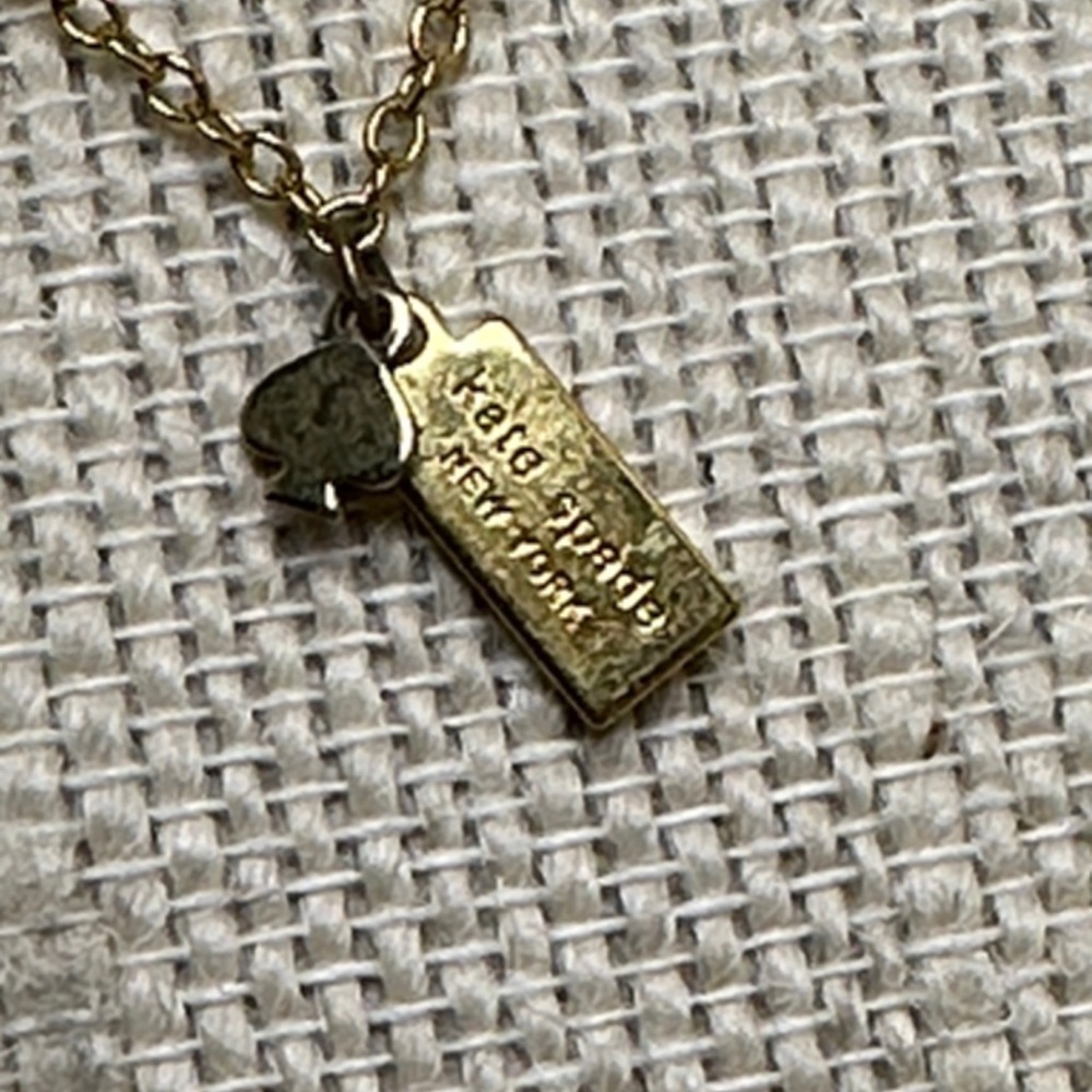 Kate Spade Black & Gold Station Necklace – 16” Drop (EUC) - Picture 2 of 3